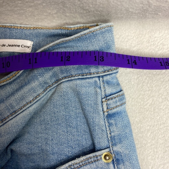 Frame Le Skinny De Jeanne crop blue jeans size 26 - Picture 8 of 9